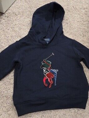 Polo by Ralph Lauren Navy Polo Player Hoodie